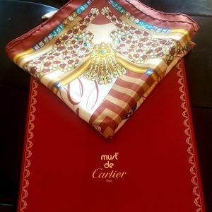 CARTIER SILK SCARF